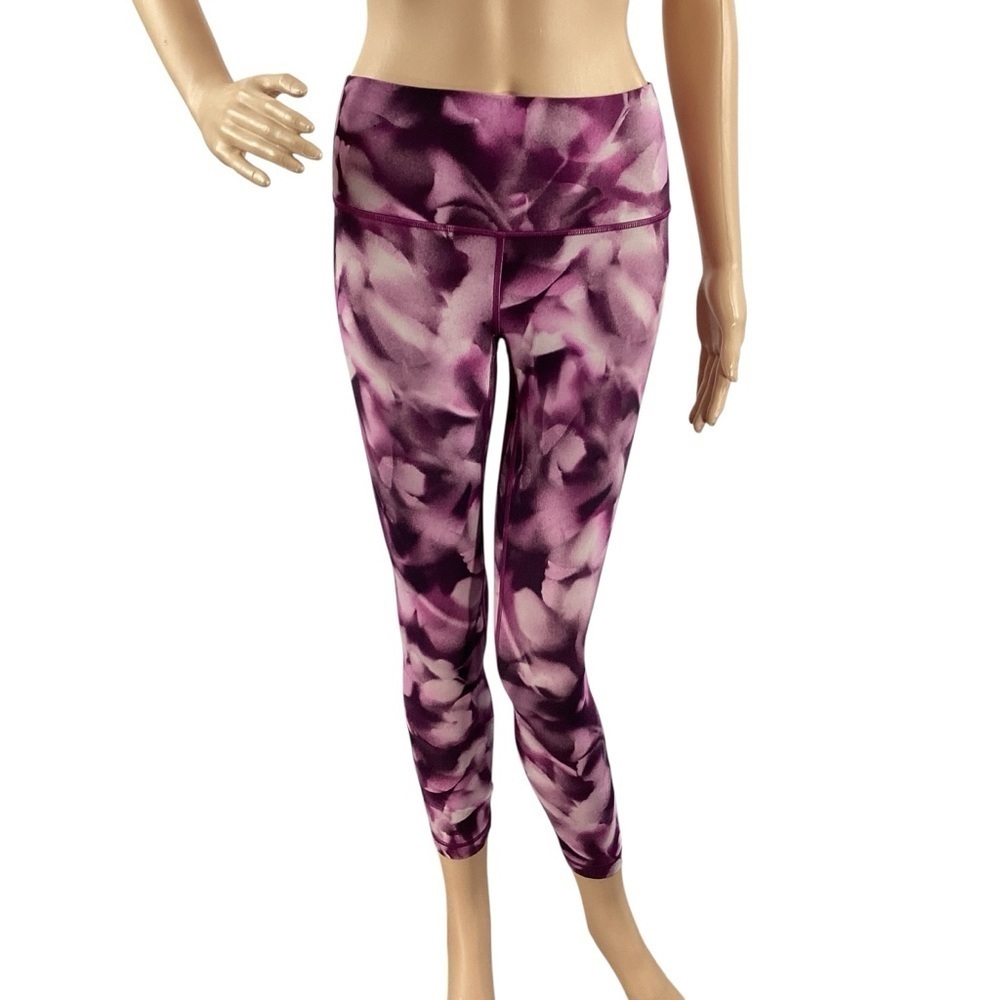 Lululemon Wunder Under Hi‑Rise 7/8 Tight 25" Size 4 Blush Blossom Alpine White